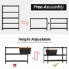 5 Tier Garage Storage Shelves, Heavy Duty Utility Shelves Metal Shelving Unit, Adjustable Storage Shelves Utility Rack - 4 of 4