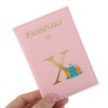 Unique Bargains Durable Letter Pattern Passport Holder 1 Pc - 3 of 4