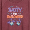 Women's - Dr. Seuss - Batty For Halloween Thing 1 and Thing 2 Lightweight French Terry Wide Neck Long Sleeve Shirt - 2 of 4