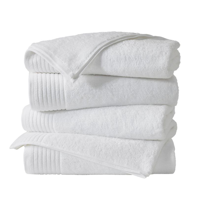 Ultra-Soft Modern Ribbed Cotton Quick Dry Towel Set, 1 of 7
