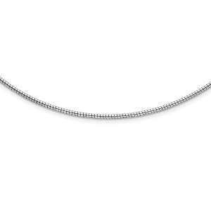 Black Bow Jewelry 2mm Sterling Silver Round Cubetto Chain Necklace, 16-18 Inch - 1 of 4