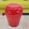 SEVOBAL Strawberry Fruit Stool Side Table Home Decor Plant Stand Garden Indoor Outdoor Decoration Party Kid Gift Festival, Red, 12.8"*12.8"*13.4" - 4 of 4