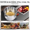 Garvee Alcohol Still Stainless Steel Alcohol Distiller with Copper Tube and Build-in Thermometer for Home Brewing, Included Water Pump - 2 of 4