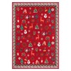 Washable Christmas Party Print Accent Rug w/ Non-Slip Backing,Stain-Resistant Low Pile Holiday Carpet - 4 of 4