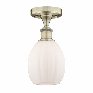 Eaton - 1 Light Semi-Flush Mount In Industrial Style-10.75 Inches Tall and 6 Inches Wide - 1 of 1