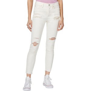 Free People Womens Ripped Skinny Fit Jeans - 1 of 1