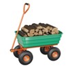 4 Cu. Ft. Poly Dump Cart - Heavy Duty 600 LBS Garden Cart, 10" No-Flat Tires & 180° Handle, Rust-Proof, for Yard, Landscaping, Gardening - 2 of 4