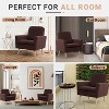 Home Imports Emporium Teddy Fleece Accent Chair for Living Room in Espresso - 2 of 4