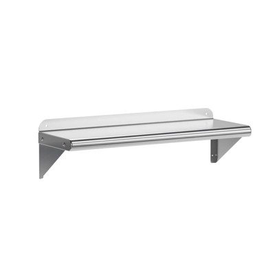 Stainless Steel Wall Mounted Shelf, Heavy Duty Metal Floating Shelves for Kitchen, Garage, Laundry, Utility Room, Flat Surface