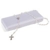 Dicksons Madonna Center Filigree Cross Silver Plated One Size Metal Rosary Necklace - 4 of 4