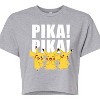 Women's - Pokémon - Pika! Pika! Cropped Graphic T-Shirt - 2 of 4