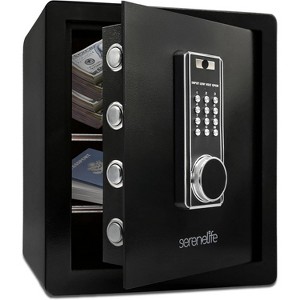 SereneLife Electronic Digital Safe Box with User-Friendly Keypad (SLSV45EQG)—Black - 1 of 4