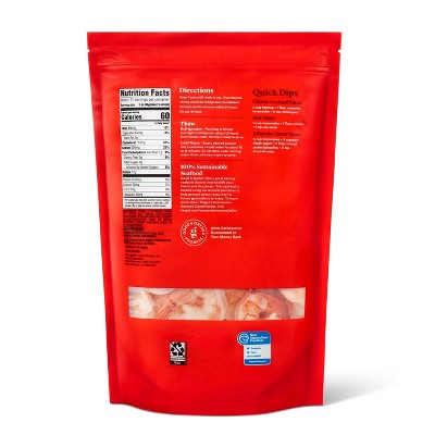 Jumbo Tail-On, Peeled, Deveined Cooked Shrimp - Frozen - 26-30ct/lb - 2lbs - Good &#38; Gather&#8482;_1