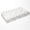 Bacati - Woodland Forest Animals Gray Beige 100 percent Cotton Universal Baby US Standard Crib or Toddler Bed Fitted Sheet - 3 of 4