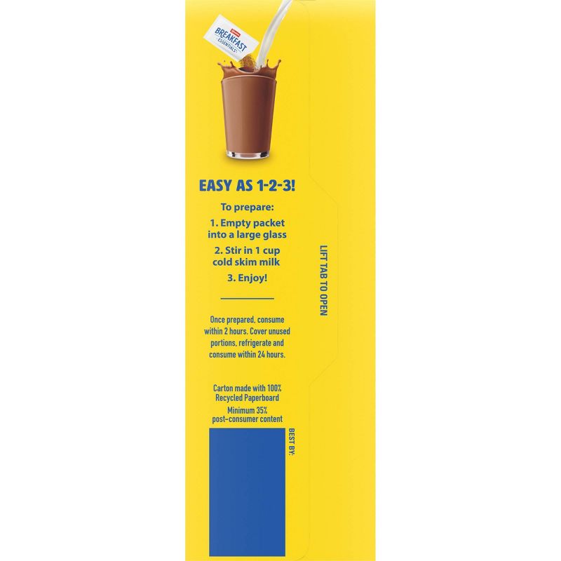 Carnation Breakfast Essentials Powder Drink Mix Packets Rich Milk Chocolate - 12.6floz/10ct, 6 of 11