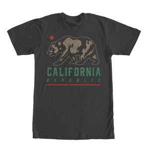Men's Lost Gods California Republic Bear Shadow T-Shirt - 1 of 4