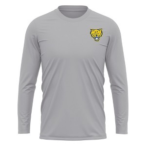 Fort Valley State University Adult Sport Long Sleeve Left Chest Logo, Athletic Heather - 1 of 4