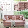 78.7" King Size Convertible Sleeper Sofa Bed With 3 Pillows, High Resilience Memory Foam Removable Folding Sofa Couch, Perfect for Bedroom Living Room - 4 of 4