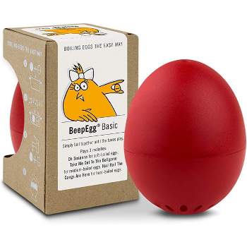 Brainstream Red BeepEgg Basic Singing and Floating Egg Timer, Red
