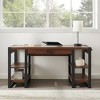 60" Industrial Transitional Tech Desk with USB - Saracina Home - 2 of 4