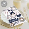 Big Dot of Happiness Batter Up - Baseball - Baby Shower or Birthday Party Favor Sticker Set - 12 Sheets - 120 Stickers - 2 of 4