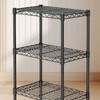 AZL1 Life Concept Utility Storage Drawers 3 Tier Adjustable Metal Racks Standing Shelf Organizer for Kitchen, Pantry, Garage, Black, 13.7"*23.6"*30" - 4 of 4