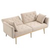CAVINAS Loveseat Sofa with Metal Feet, Modern Convertible Sofa, Vintage Accent Sofa, Upholstered Sofa Couch for Living Room - 2 of 4