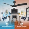 Modern Ceiling Fan with Light Remote Control, 52 Inch Dimmable Noiseless Ceiling Fans with 3 Blades Reversible DC Motor - 4 of 4