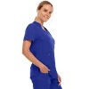 MediChic Women's Ruth 3-Pocket Multi Stitch V-Neck Scrub Top - 4 of 4