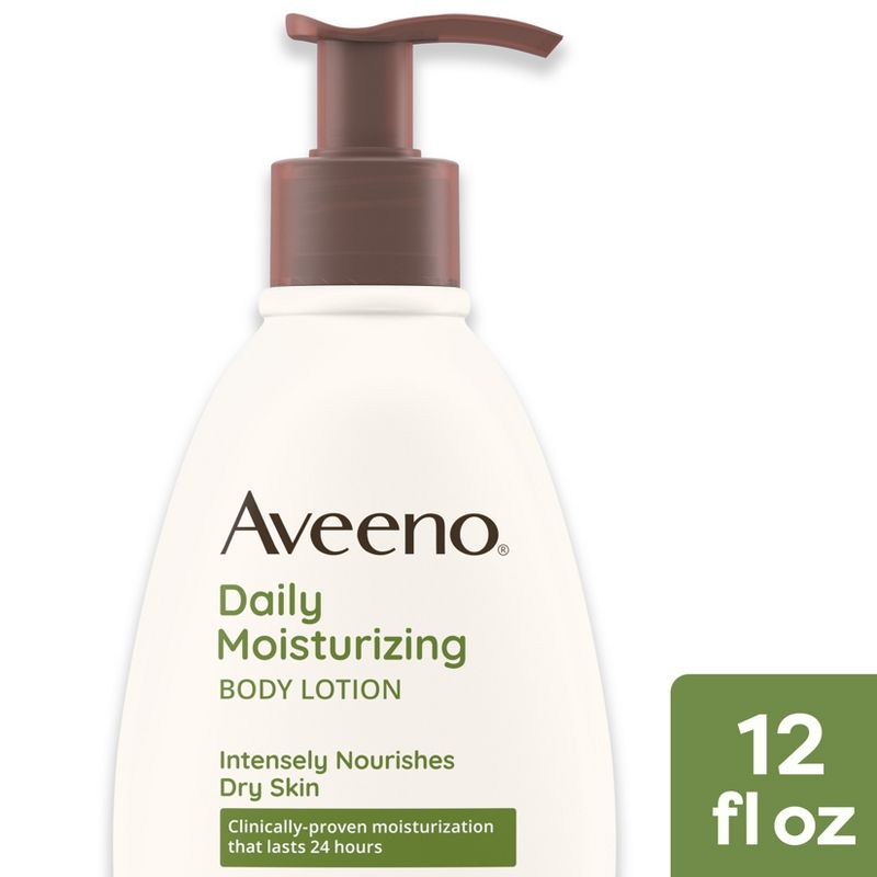 Aveeno Daily Moisturizing Lotion For Dry Skin with Soothing Oats and Rich Emollients, Fragrance Free, 1 of 13