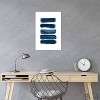 iCanvas Watercolor Brush Strokes Navy Blue by Nouveau Prints Canvas Print Wall Art - 2 of 3