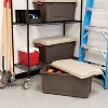 IRIS 82qt Store-It-All Container with Buckles Brown: Polypropylene, Lidded, Stackable, Airtight Storage Tote - 2 of 4