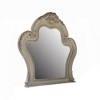 Royal Hampton Vanity Mirror, 46x46, Scrolled Carved Classic Details, White Wood - 2 of 4