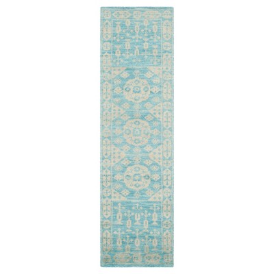 Blue Botanical Knotted Runner - (2'3"X8' Runner) - Safavieh