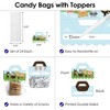 Big Dot of Happiness Woodland Creatures DIY Baby Shower or Birthday Party Clear Goodie Favor Bag Labels Candy Bags with Toppers Set of 24 - 3 of 4