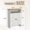 TiramisuBest Modern Minimalist MDF Shoe Cabinet Sliding Door Space Saving Entrance Hallway Storage - 2 of 4