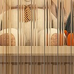 a_cream white | 12 cubes & 1 hanging rod