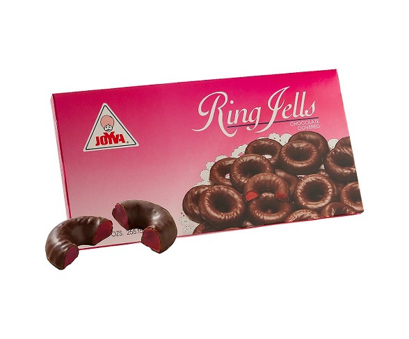 Joyva Chocolate Covered Raspberry Ring Jells - 9oz
