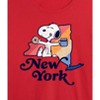 Women's - Peanuts - New York Snoopy Cropped Graphic T-Shirt - 2 of 4