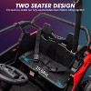 24V 2-Seater Kids Ride-On UTV, 4WD Electric Truck w/ Remote Control, LED Lights, Music, Shock Absorbers, 4×75W Motors - 2 of 4