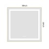 Sapphtopaz Bathroom Wall Mirror,Vanity Mirror with Metal Frame, Wall Mounted Bathroom Mirrors Anti-Fog for Over Sink,Bedroom,Entryway,Living Room - 2 of 4