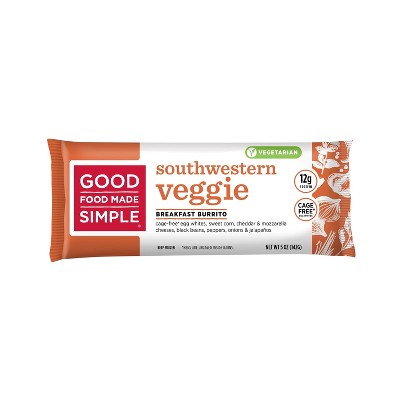 Good Food Made Simple Southwestern Veggie Frozen Burrito - 5oz