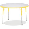 Jonti-Craft Berries Adult Height Color Edge Round Table (42 x 42) in Yellow - 2 of 2