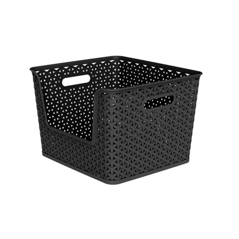 Plastic E-Track Basket for Storage, 6 x 7 x 4
