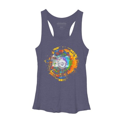 Women's Design By Humans Capture the Colors By clingcling Racerback Tank Top