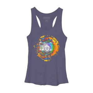 Women's Design By Humans Capture the Colors By clingcling Racerback Tank Top - 1 of 3