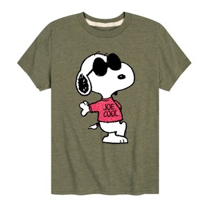 Boys' - Peanuts - Joe Cool Pattern Short Sleeve Graphic T-Shirt - 1 of 4