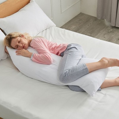 Hypoallergenic White Polyester Maternity Body Pillow