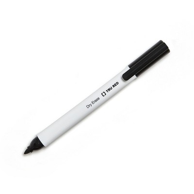 TRU RED Pen Dry Erase Markers Fine Tip Black Dozen TR54566