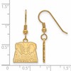 Black Bow Jewelry 14k Yellow Gold Plated Sterling Silver Alabama Crimson Tide NCAA Dangle Earrings - 2 of 3